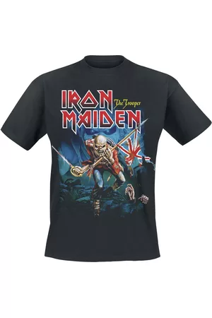 Iron Maiden Mężczyzna Eleganckie - POM Trooper Eddie Large Eyes - T-Shirt - Mężczyźni