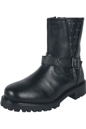 EMP Buty motocyklowe z Biker boots with zip and strap