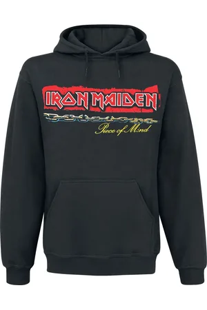 Iron Maiden Bluza z kapturem z POM Red Strip Logo Tracklist