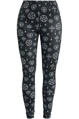 Gothicana Legginsy Goth z Leggings with all-over print