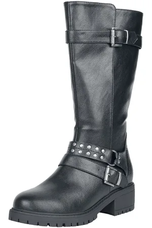 Rock Rebel Buty z Boots with buckles and studs