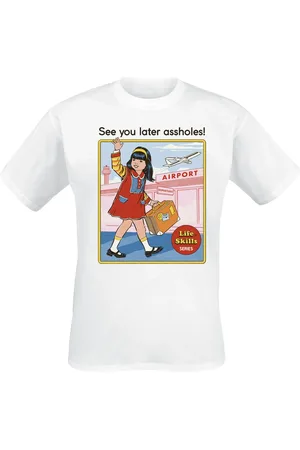 Steven Rhodes T-Shirt Fun z See You Later Assholes