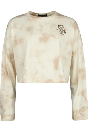 RED by EMP Longsleeve z Cropped tie-dye long-sleeved top