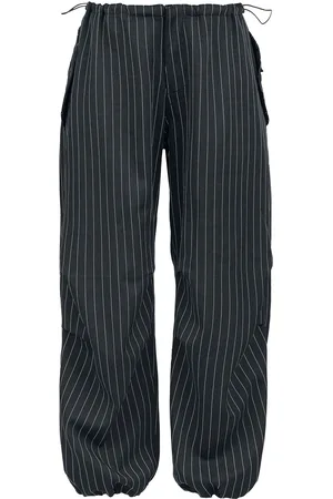 Banned Alternative Spodnie z materiału z Raven pinstripe trousers