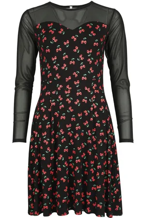 Rock Rebel Sukienka Medium z Mesh dress with cherries
