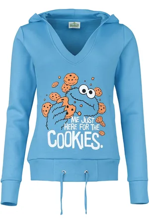 Ulica Sezamkowa Bluza z kapturem z Just here for the cookies