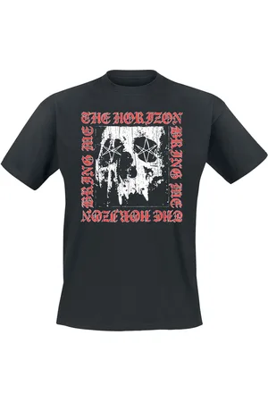 Bring Me The Horizon T-Shirt z Metal Logo Skull