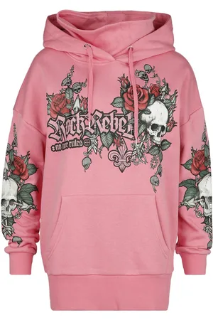 Rock Rebel Bluza z kapturem z Hoodie with prints and rhinestones