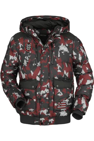 Rock Rebel Kurtka zimowa z Camouflage puffer jacket