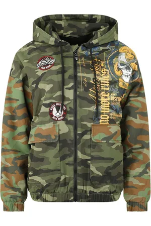Rock Rebel Kurtka przejściowa z Camouflage jacket