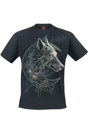 Spiral T-Shirt z Celtic wolf