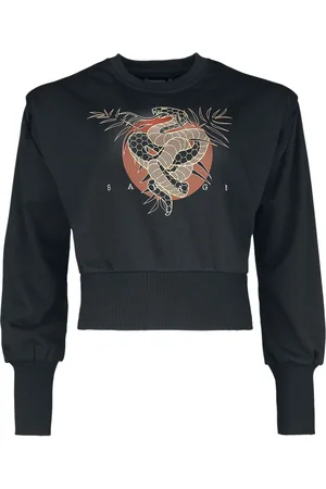RED by EMP Bluza z Cropped sweatshirt with Asian print