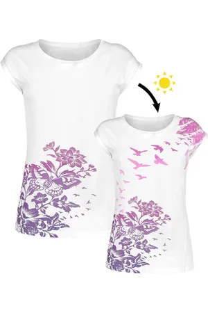 Full Volume T-Shirt z White T-shirt with Crew Neck and UV-Print