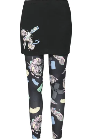 RED by EMP Legginsy z Leggings with monster doughnut print