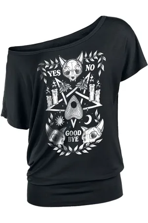 Gothicana T-Shirt Goth z T-Shirt with Pentagram