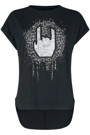 EMP T-Shirt z T-Shirt with Leopard-Print Rockhand