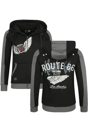 Rock Rebel Bluza z kapturem rozpinana z Rock Rebel X Route 66