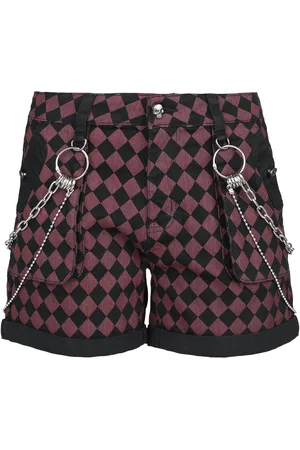 Rock Rebel Krótkie spodenki z Checkerboard Shorts