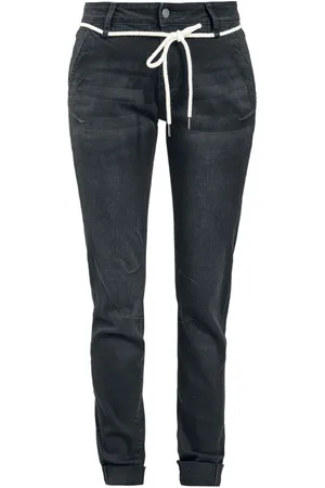RED by EMP Jeansy z Comfortable fabric trousers with slit pockets