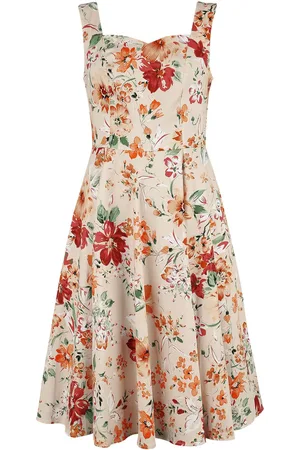 H&R London Sukienka Medium Rockabilly z Ariana Floral Swing Dress