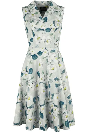 H&R London Sukienka Medium Rockabilly z Drew Floral Swing Dress