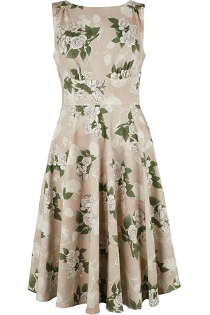 H&R London Sukienka Medium Rockabilly z Viola Floral Swing Dress