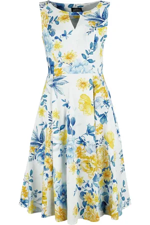 H&R London Sukienka Medium Rockabilly z Hope Floral Swing Dress