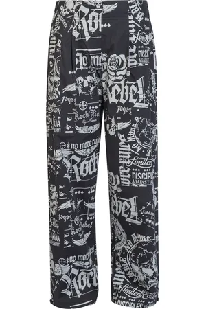Rock Rebel Spodnie z materiału z S do XL