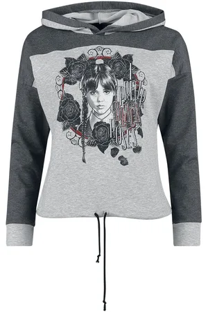 Wednesday Bluza z kapturem Goth z Black Roses