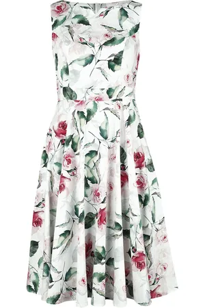 H&R London Sukienka Medium Rockabilly z Summer Floral Swing Dress