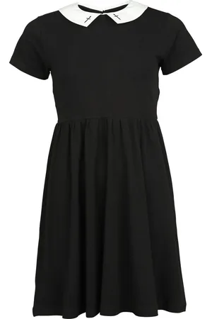 Gothicana Sukienka krótka z Dress with cross embroidery