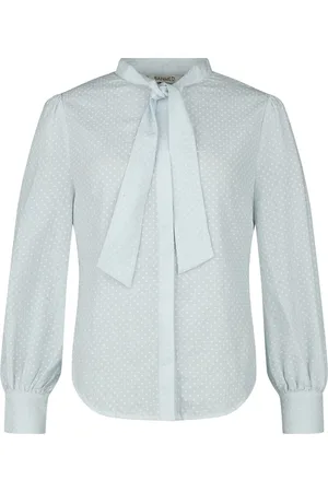 Banned Retro Bluzka Rockabilly z Pussy Bow Longsleeve Blouse