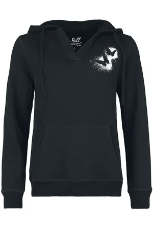Full Volume Bluza z kapturem z Hoodie with Butterfly Print