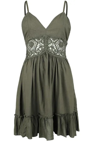 Gothicana Sukienka krótka Goth z Mini Dress with Lace