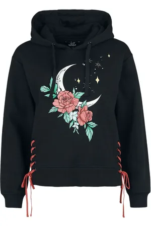 Full Volume Bluza z kapturem z Hoodie with large front print and lacing details