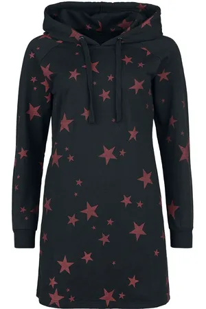 RED by EMP Sukienka krótka z Hoodie Dress with Stars