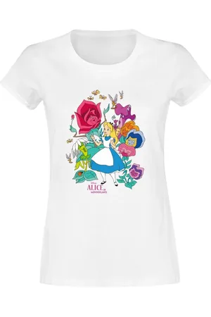 Alice in Wonderland T-Shirt Disney z Floral Forest