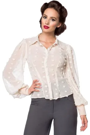 Belsira Bluzka Rockabilly z Vintage-Bluse