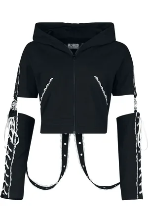 Poizen Industries Bluza z kapturem rozpinana Goth z Azalea Hood