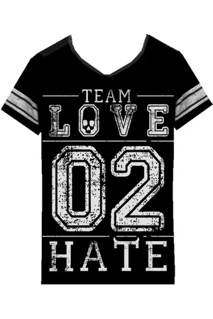 Heartless T-Shirt Goth z Team Love To Hate Varsity