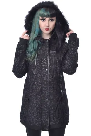 Poizen Industries Kurtka przejściowa Goth z Leo Heart Jacket