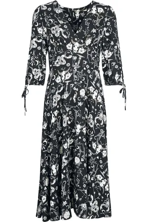 Hell Bunny Sukienka długa Goth z Star Sign Maxi Dress