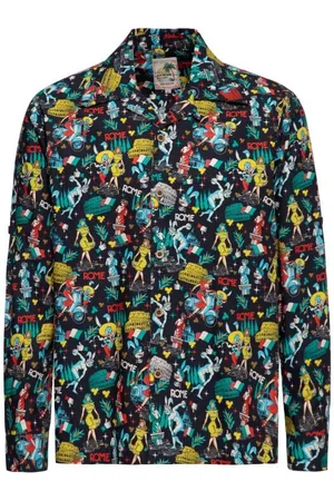 King kerosin Koszula z długim rękawem z AOP Vintage Shirt