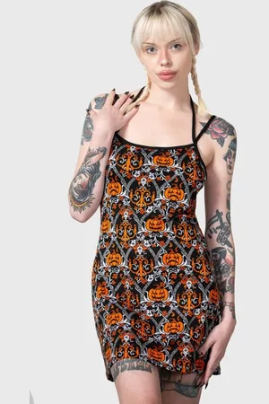 Killstar Sukienka krótka Goth z Autumn Slumber Slip Dress