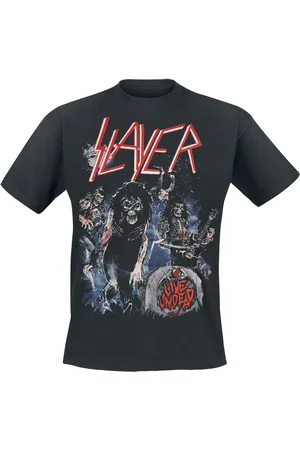 Slayer T-Shirt z Live Undead Ripped Frame