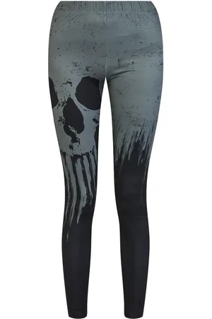 EMP Legginsy z Leggings With Skull Print