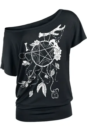 Gothicana T-Shirt Goth z T-shirt with Dream Catcher Print