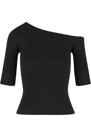 Urban classics Longsleeve z Ladies Organic Asymmetric Rib T-shirt