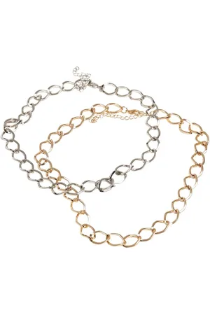 Urban classics Naszyjnik z - Big Classic Necklace (Set of 2) Kobiety