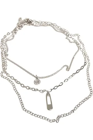 Urban classics Naszyjnik z - Safety Pin Layering Necklace Kobiety